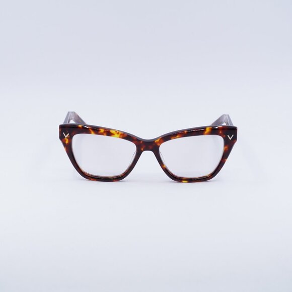 Valentino V-TALE VLX-140B Eyeglasses Havana 53mm Cat Eye Frame - Picture 3 of 11